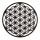 Berk Meditations-Zubehör Blume des Lebens MDF schwarz 28 cm