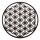 Berk Meditations-Zubehör Blume des Lebens MDF schwarz 10 cm