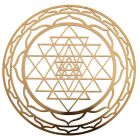 Berk Meditations-Zubehör Shri Yantra aus Messing 15 cm