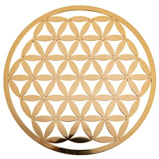 Berk Meditations-Zubehör Blume des Lebens aus Messing 15 cm