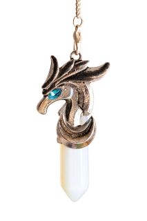 Berk Radiästhesie Drachen-Pendel, Opal Glas
