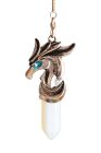 Berk Radiästhesie Drachen-Pendel, Opal Glas