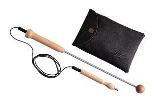 Berk Reisetensor mit Taster in Etui Tasche Kunstleder schwarz