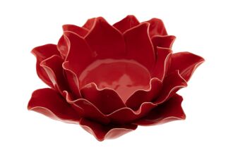 Berk Rose rot, groß Keramik