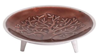 Berk Schale dreibeinig Yggdrasil Aluminium, rotbraun