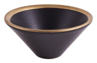 Berk Räucherschale schwarz/gold Keramik