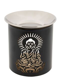 Berk Räuchergefäß  Buddha mit Edelstahlschüsselchen.Eisen