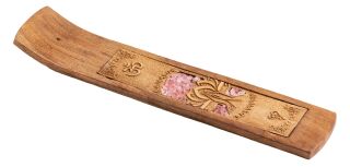 Berk Namaste mit Rosenquarz Holzhalter für Räucherstäbchen