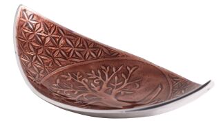 Berk Schiffchen Yggdrasil/Lebensblume Aluminium, braun