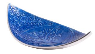 Berk Schiffchen Yggdrasil/Lebensblume Aluminium, blau