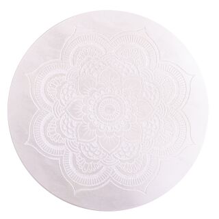 Berk White Mandala Alabasterhalter, rund