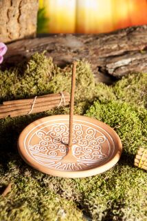 Berk Yggdrasil Räucherstäbchenhalter Natur aus Ton