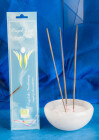 Berk Mond mit Chakraglassteinchen und Mantra Weißmetallhalter
