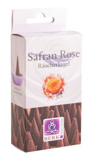 Berk Blue Line Räucherkegel Safran Rose