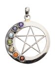 Berk Anhänger Pentagramm Chakrakreis