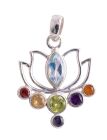 Berk Anhänger Lotus mit Chakrasteinen