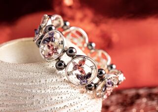 Berk Armreif Kristallarmband Schmetterling