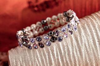 Berk Armreif Kristallarmband Lavendelglitzer