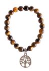 Berk Symbol Schmuck Tigerauge Armband mit Yggdrasil Charm