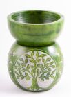Berk Aromalampe Kugel Yggdrasil, grün Speckstein