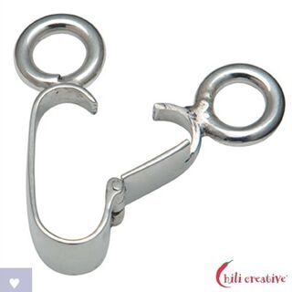 Accessoires - Scharnier-Clip Klassik silber 40 mm