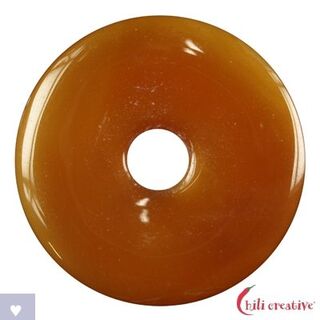 Donut - Carneol gebrannt 15 mm