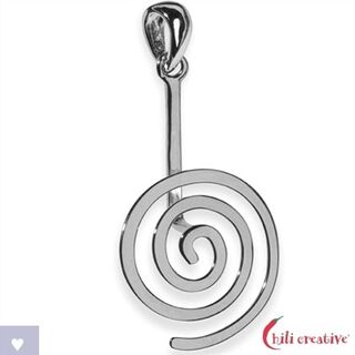 Accessoires - Donut Halter 20 mm Spirale silber