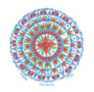 Meditations-Zubehör Wandlung - Mandala 12 cm