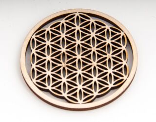 Berk Meditations-Zubehör Blume des Lebens aus Holz 6 cm