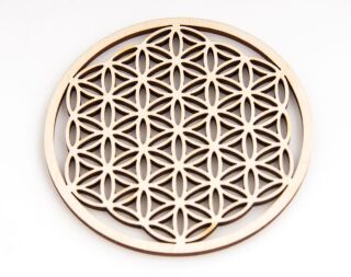 Berk Meditations-Zubehör Blume des Lebens aus Holz 9 cm