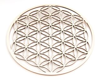 Berk Meditations-Zubehör Blume des Lebens aus Holz 22 cm