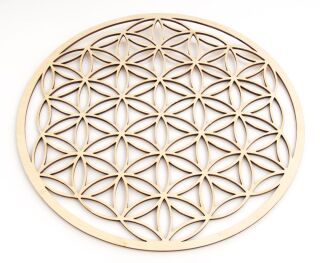 Berk Meditations-Zubehör Blume des Lebens aus Holz 28 cm