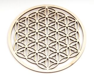 Berk Meditations-Zubehör Blume des Lebens aus Holz 14,4 cm