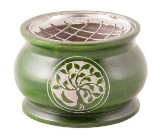 Berk Netzgefäß - Yggdrasil Speckstein grün, 6 cm