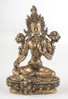 Berk Figur  Grüne Tara, Messing, 21 cm hoch
