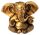 Figur  Ganesha, Messing, 13 cm